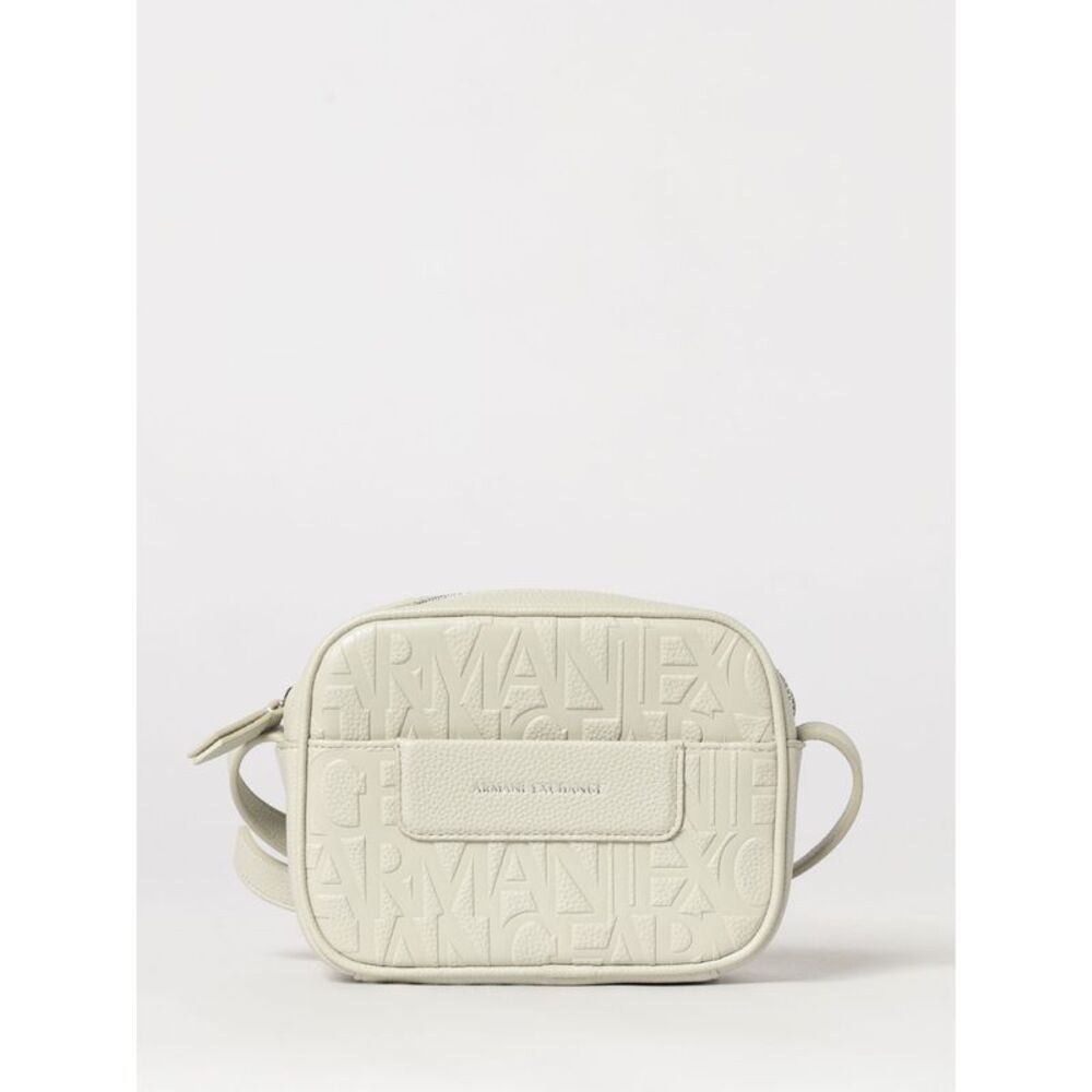 Grained Synthetic Leather Bag With Embossed Logo Armani Exchange